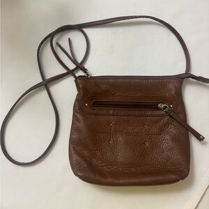 Stone & Co. Rich Brown Leather Crossbody Bag